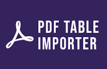 PDF Table Importer